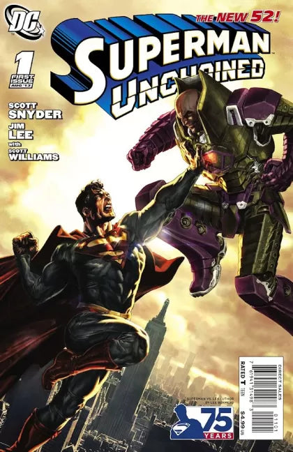 Superman Unchained #1J – Superman vs Lex Luthor Cover