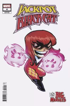 Jackpot & Black Cat #4B – Skottie Young Big Marvels Variant