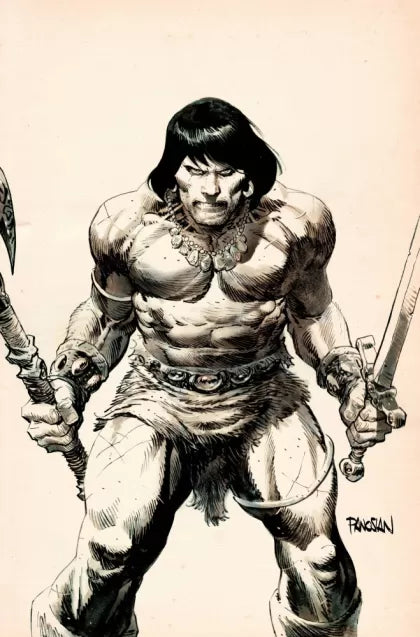 Conan the Barbarian (Titan Comics) #1K – Dan Panosian Incentive B&W Virgin Variant (1:25)