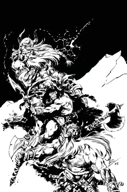 Conan the Barbarian (Titan Comics) The Nomad 25I Roberto De La Torre Incentive B&W Variant (1:5)
