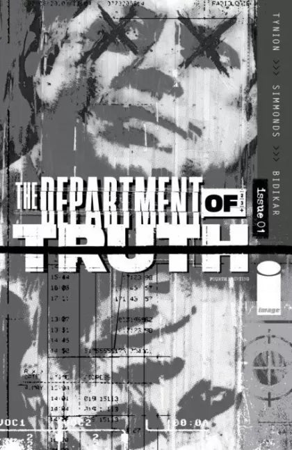 The Department of Truth #1AL – 4th Printing Martin Simmonds B&W Variant