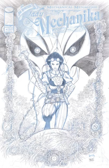 Lady Mechanika: The Mechanical Menagerie (Image Comics) #4C – Joe Benitez Incentive B&W Variant (1:10)