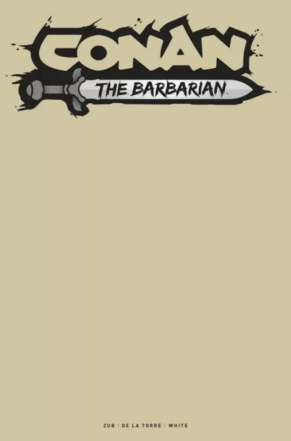 Conan the Barbarian (Titan Comics) 9E Blank Sketch Variant
