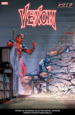 Venom, Vol. 5 #35B – Iban Coello Deadpool Kills the Marvel Universe Variant