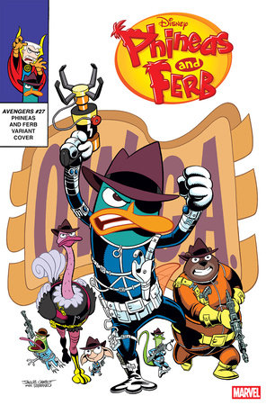 The Avengers, Vol. 9 #27E – Jacob Chabot Phineas and Ferb Variant