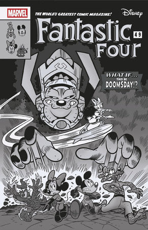 Fantastic Four, Vol. 8 The Fantastic Four in: "The Uncommon Era" 1K Lorenzo Pastrovicchio Incentive Disney What If? B&W Variant (1:100)