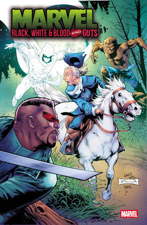 Marvel: Black, White & Blood and Guts "The Trail" / "Traffic" / "The Price of Iron" 1B Greg Land USA 250th Anniversary Homage Variant