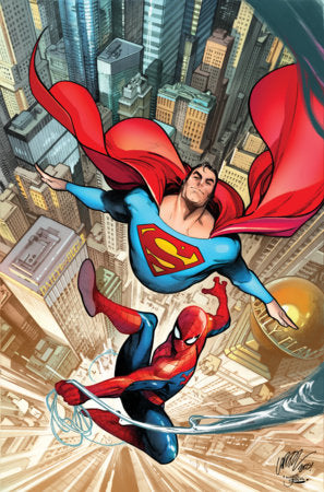 Marvel / DC: Spider-Man / Superman #1BC – 3rd Printing Pepe Larraz Incentive Virgin Variant (1:25)