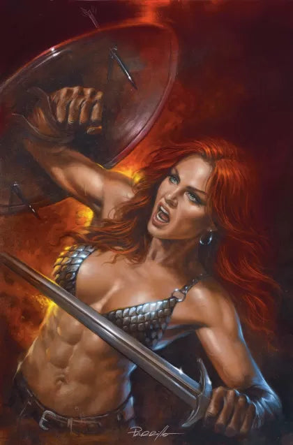 Red Sonja: She-Devil with a Sword #5F – Lucio Parrillo Metal Premium Variant