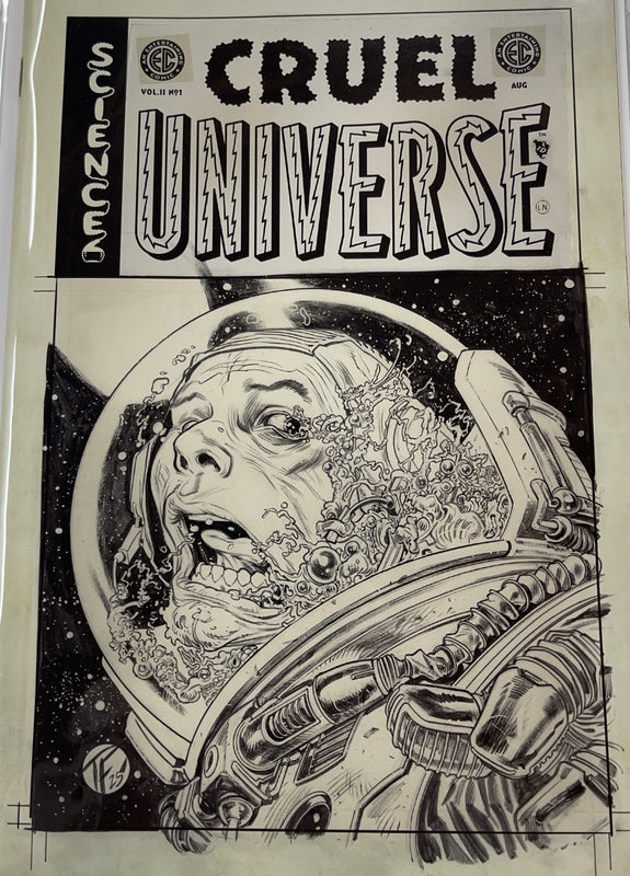 EC Cruel Universe #1 Cover F 1:20 Tom Fowler Black & White
