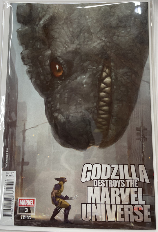 Godzilla Destroys the Marvel Universe #3 Jeehyung Lee Variant