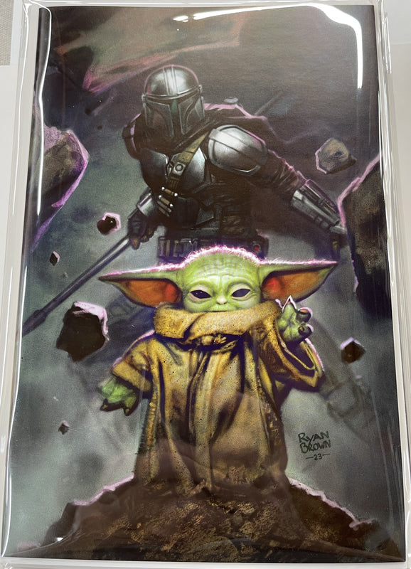 Star Wars Mandalorian season 2 #4 Ryan Brown exclusive virgin variant set