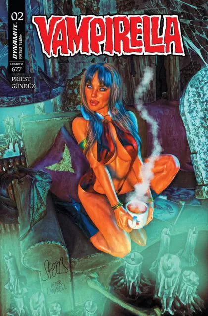 Vampirella, Vol. 8 #2ZD – Mark Spears Incentive Blue Background Variant (1:10)
