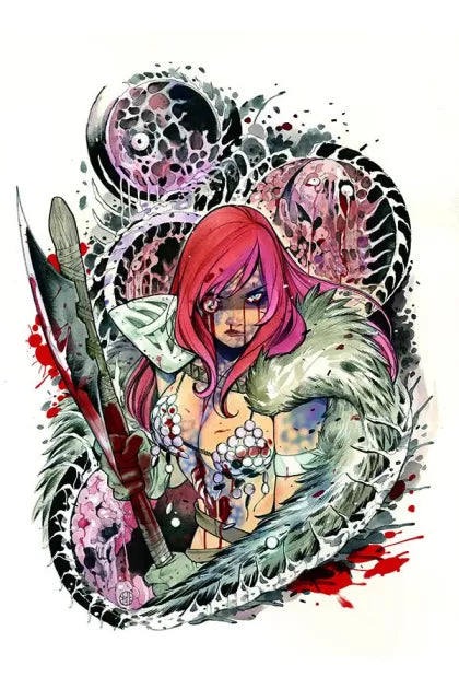 Die!Namite 1AJ Peach Momoko Red Sonja Zombie Virgin LIMITED EDITION Variant