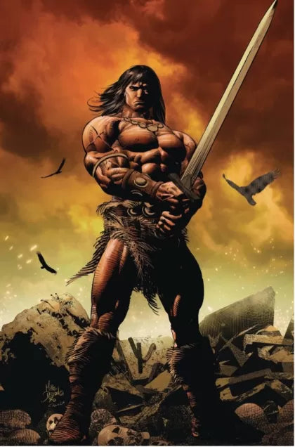 Conan the Barbarian (Titan Comics) Thrice Marked for Death!, Part I: The Heist 5G Mike Deodato Jr. LCSD Virgin Foil Variant