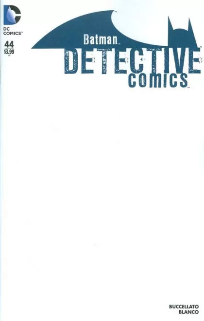 Detective Comics, Vol. 2 Reunion, Part Four - Goodbyes 44C Blank Cover Variant