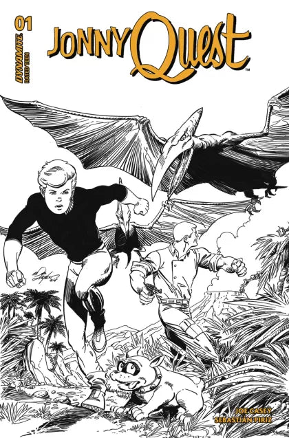 Jonny Quest (Dynamite Entertainment) #1N – Bob Layton Incentive Line Art Variant (1:10)
