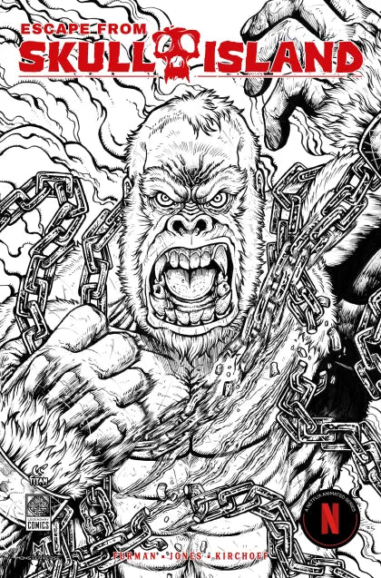 Escape From Skull Island #1H – Maria Wolf B&W Variant