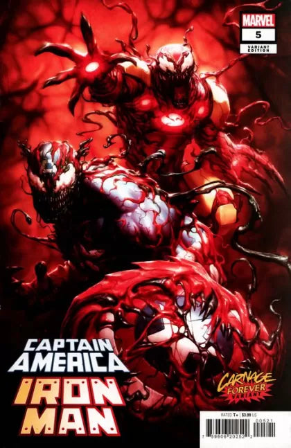 Captain America / Iron Man 5B Kendrick kunkka Lim Carnage Forever Cover