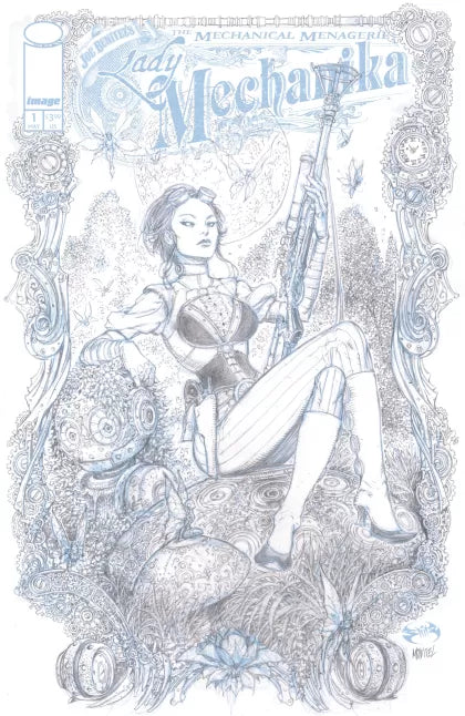 Lady Mechanika: The Mechanical Menagerie (Image Comics) #1C – Joe Benitez Incentive B&W Variant (1:10)