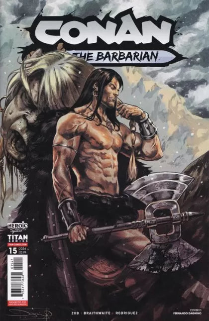 Conan the Barbarian (Titan Comics) Frozen Faith, Part III: Gods Of The North 15D Fernando Dagnino Variant