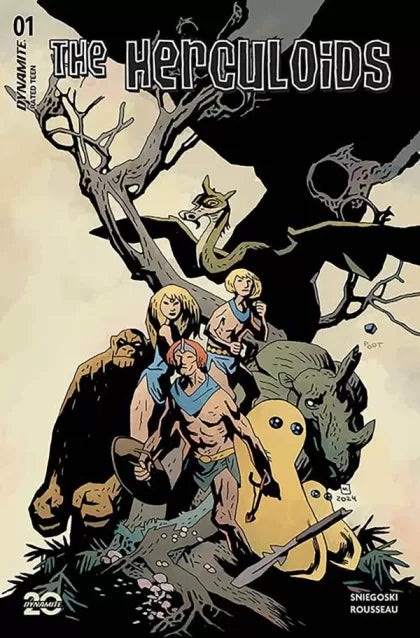 The Herculoids #1ZF – Mike Mignola Incentive Foil Variant (1:10)