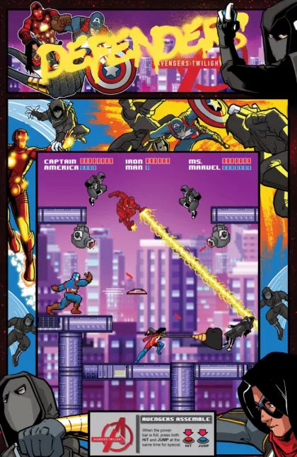 Avengers: Twilight Book One: The Best of Us 1N Matthew Waite Exclusive 8-Bit Variant