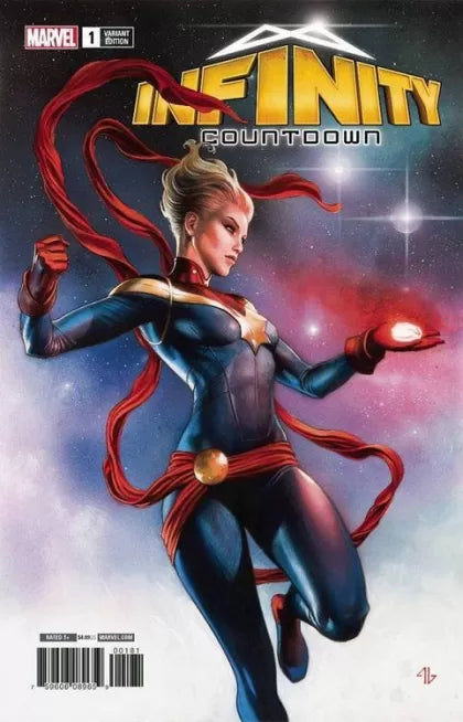 Infinity Countdown #1H – Variant Adi Granov Captain Marvel Holds Cover