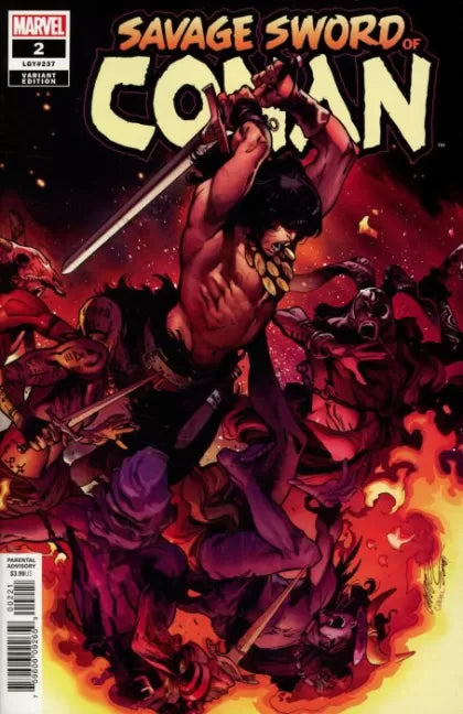 The Savage Sword of Conan, Vol. 2 #2B – Incentive Pepe Larraz Color Variant Cover