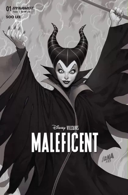Disney Villains: Maleficent, Vol. 1 1AE David Nakayama Incentive B&W Variant (1:15)