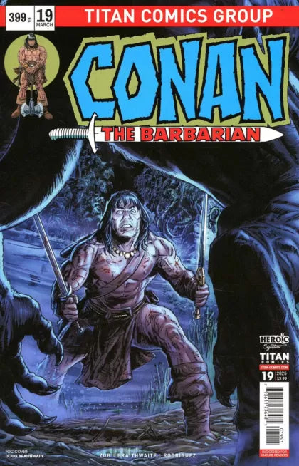 Conan the Barbarian (Titan Comics) Twisting Loyalties, Part III: Hunted 19E Doug Braithwaite Variant