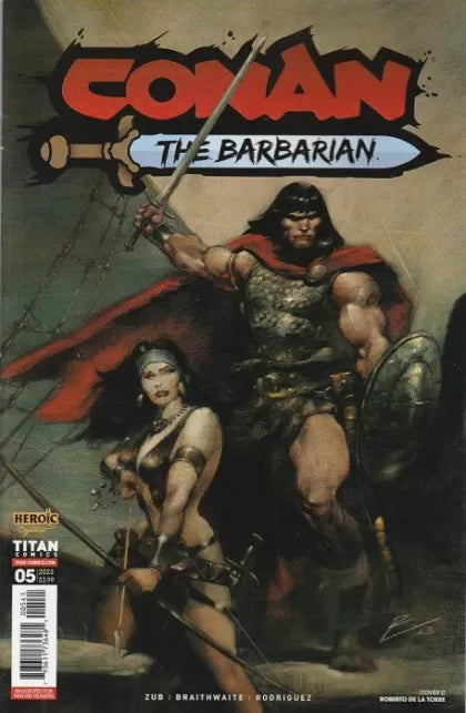 Conan the Barbarian (Titan Comics) Thrice Marked for Death!, Part I: The Heist 5D Robert De La Torre Variant