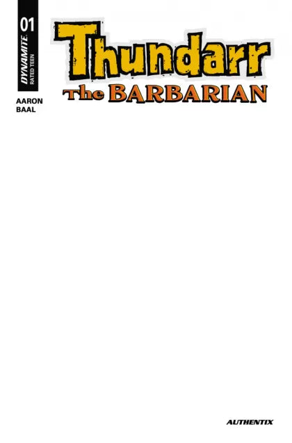 Thundarr the Barbarian #1G – Blank Variant