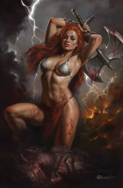 Red Sonja: She-Devil with a Sword #4J – Lucio Parrillo Virgin Incentive Variant (1:15)