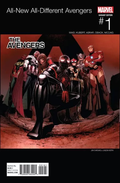 All-New, All-Different Avengers, Vol. 1 All-New All-Different Avengers Assemble! / "You're a Jerk!" 1F Jim Cheung Hip-Hop Variant Cover