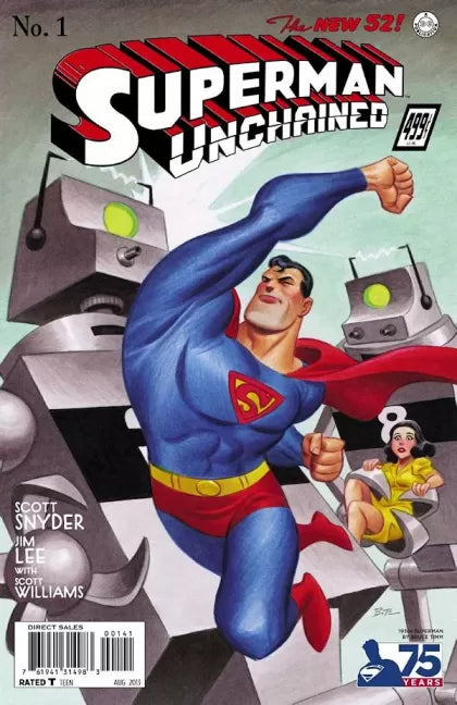 Superman Unchained #1D – 1930's Superman Cover