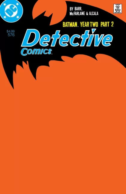 Batman: Year Two, Detective Comics, Vol. 1, Batman: Year Two, Chapter 2: Deal With The Devil, 576E, Facsimile Blank Variant 576E Facsimile Blank Variant