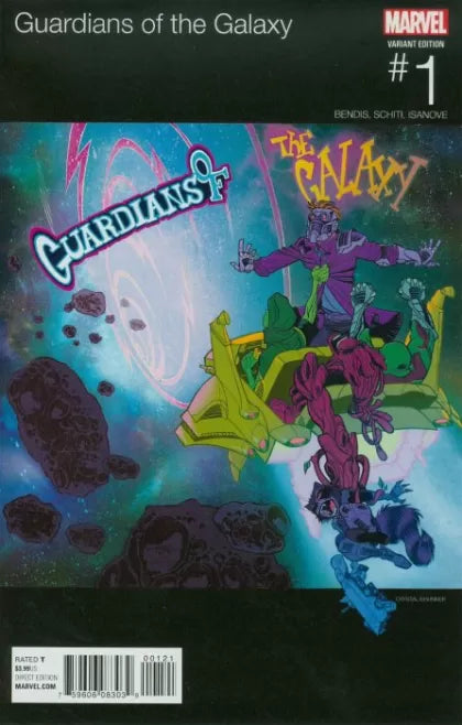 Guardians of the Galaxy, Vol. 4 1B Variant Shawn Crystal Marvel Hip-Hop Cover