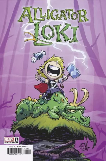 Alligator Loki 1B Skottie Young Variant