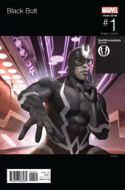 Black Bolt 1B Variant Rahzzah Marvel Hip-Hop Cover