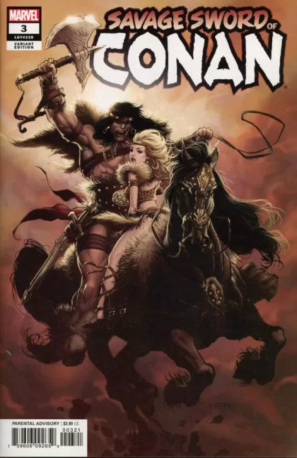 The Savage Sword of Conan, Vol. 2 #3B – Incentive Kaare Andrews Variant Cover