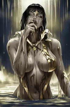 Vampirella, Vol. 8 #3AE – Katya Sinyukhina HeroesCon Exclusive Gold Variant (Ltd. 500)