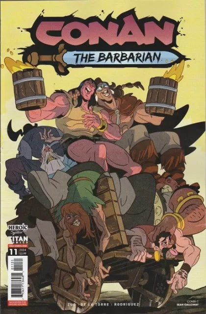Conan the Barbarian (Titan Comics) The Age Unconquered, Part III: Call From The Depths 11C Sean Galloway Variant