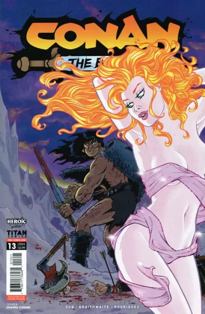 Conan the Barbarian (Titan Comics) Frozen Faith, Part I: Cold Comfort 13B Amanda Conner Variant