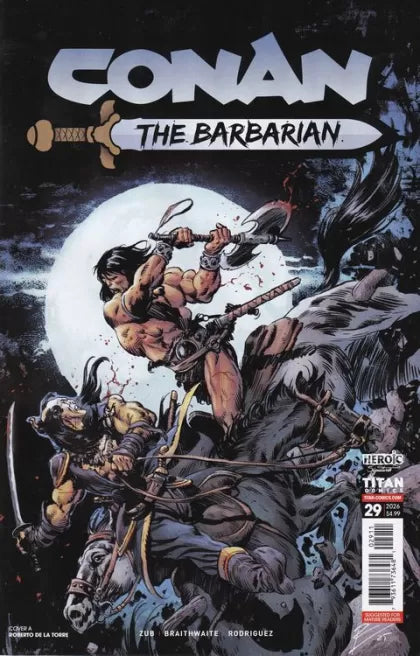 Conan the Barbarian (Titan Comics) Ghosts & Echoes, The Sharpened Tooth 29A Roberto De La Torre Variant