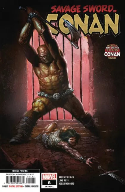 The Savage Sword of Conan, Vol. 2 #6D – 2nd Printing Variant David Finch Cover