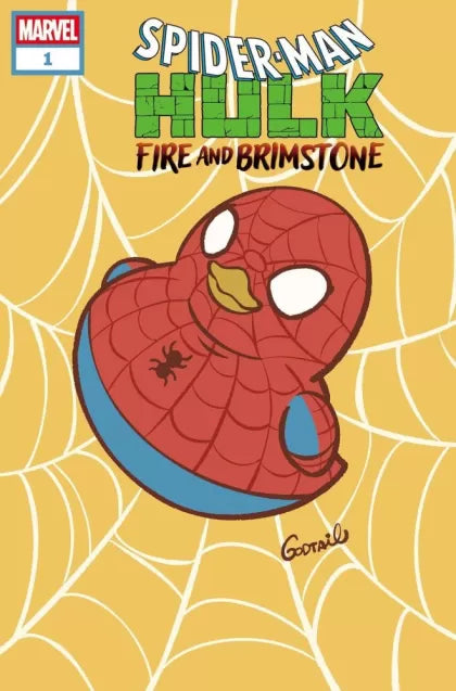 Spider-Man / Hulk: Fire and Brimstone #1D – Godtail Marvel Duck Variant