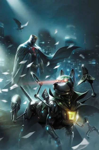 The Blue Falcon and Dynomutt #1H – Francesco Mattina Foil Virgin Variant