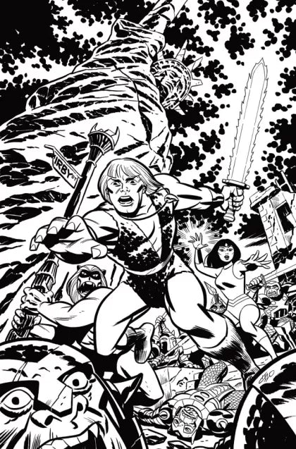 Thundarr the Barbarian #1P – Michael Cho Incentive B&W Virgin Variant (1:30)