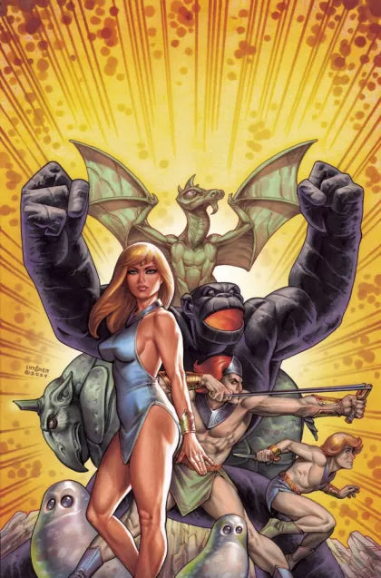 The Herculoids #1P – Joseph Michael Linsner Foil Virgin Variant (1:15)